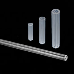 Sapphire multichannel tubes for thermocouples